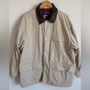 Vintage Old College Inn Insulated Field Jacket Plaid Lining Men’s L